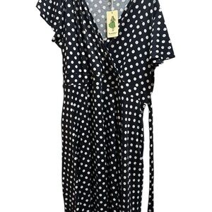 Nemidor Black and White Polka Dot Dress